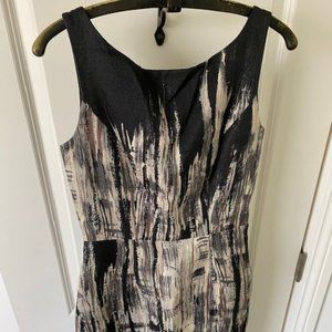 Designer Black and Cream Dress